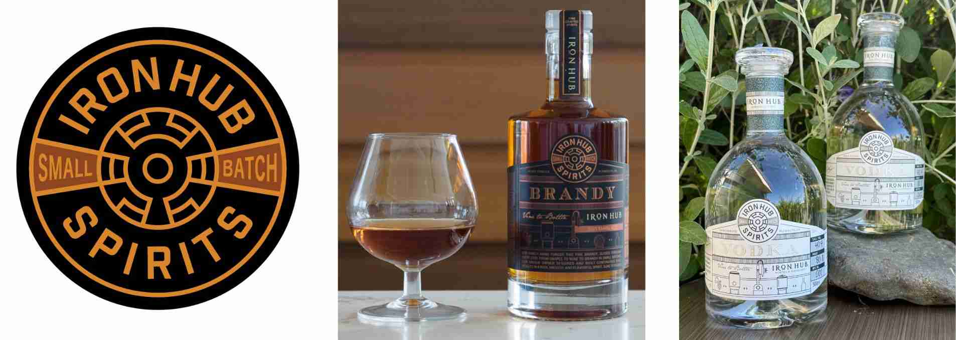 Iron Hub Brandy and Vodka